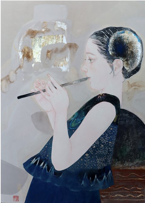 西岡悠妃　日本画展 －青い記憶－