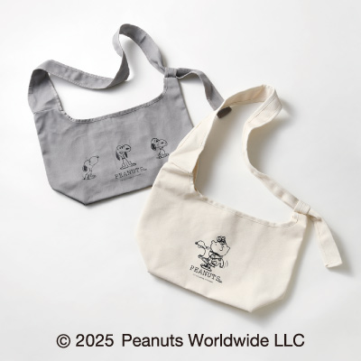 ＜PEANUTS Cafe＞キャンバスショルダーバッグ