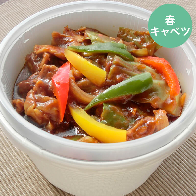 〈四陸〉春キャベツの回鍋肉丼