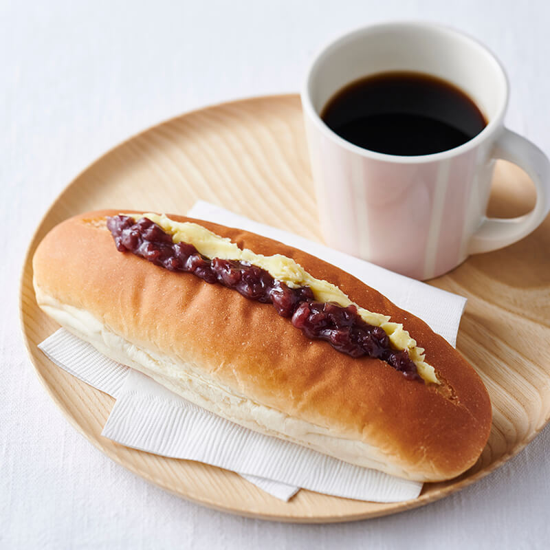 「発酵バター」のあずきサンド