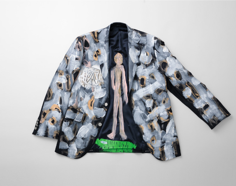 〈日比野克彦〉「X DEPARTMENT 2020 NAVY BLAZER」