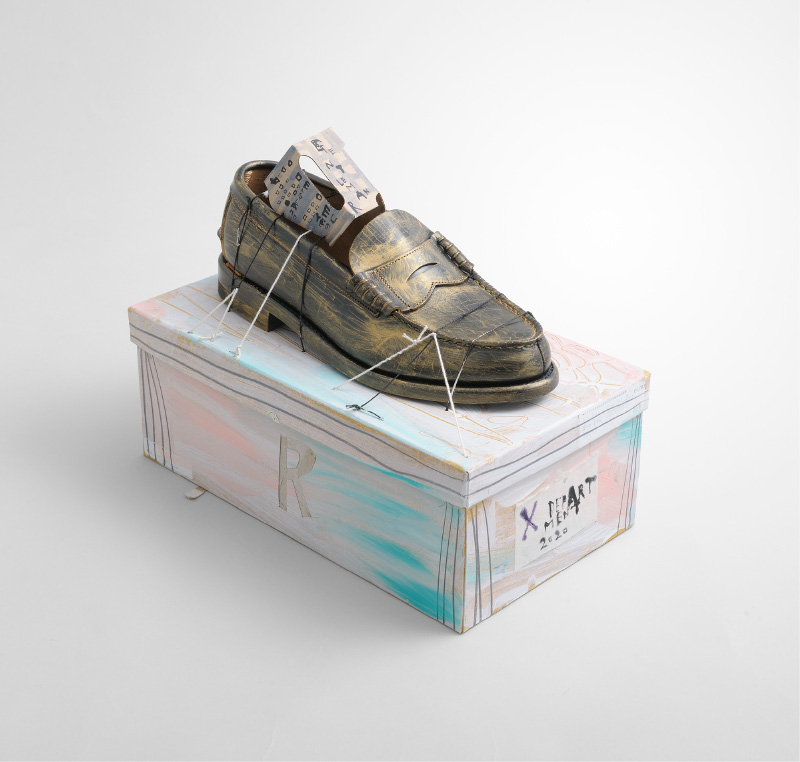 〈日比野克彦〉「X DEPARTMENT 2020 RIGHT SHOE」