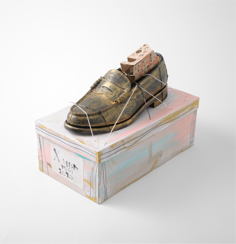 〈日比野克彦〉「X DEPARTMENT 2020 LEFT SHOE」