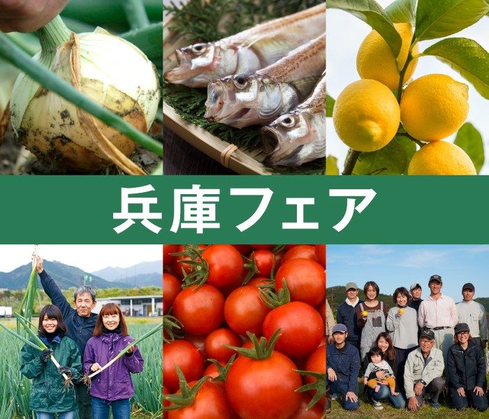 兵庫フェア開催！兵庫県の五国からこだわりのアイテムが集まります！