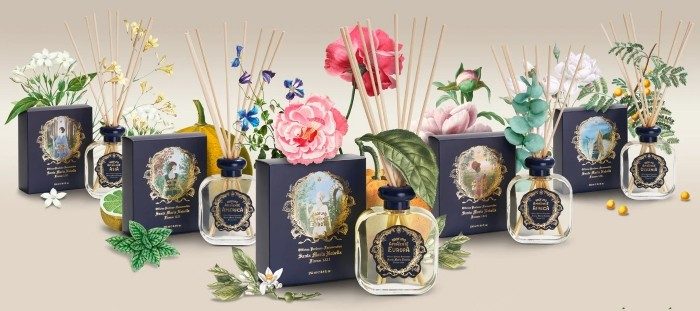 ＜サンタ・マリア・ノヴェッラ＞ルームフレグランス「「I Profumi del Mondo （世界の香り）」リニューアル