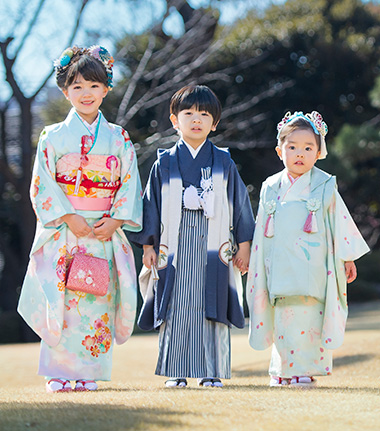 七歳お祝着 一揃え　七五三　三越　着物　晴れ着　お祝い　お参り