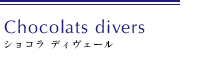 Chocolats divers
ショコラ ディヴェール