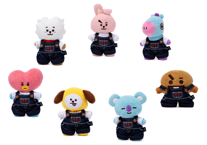 BT21 ポージング　コスチューム　デニムOVALL TEEset