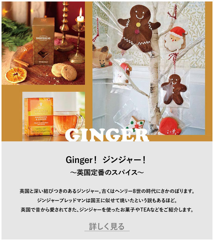 Ginger！ ジンジャー！ ～英国定番のスパイス～