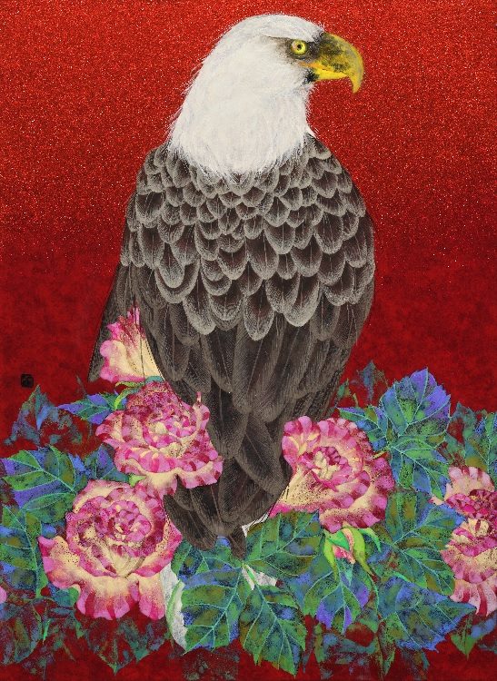   －花誘う囀りに－　福本百恵 日本画展