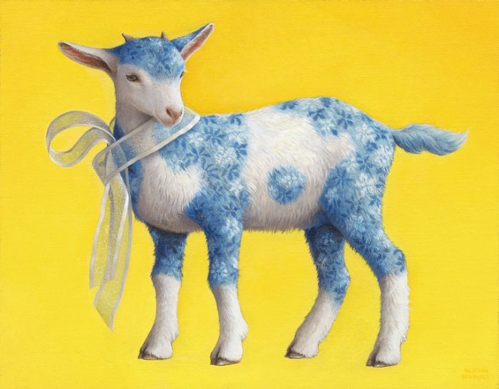 奥村晃史 油絵展　装飾*動物