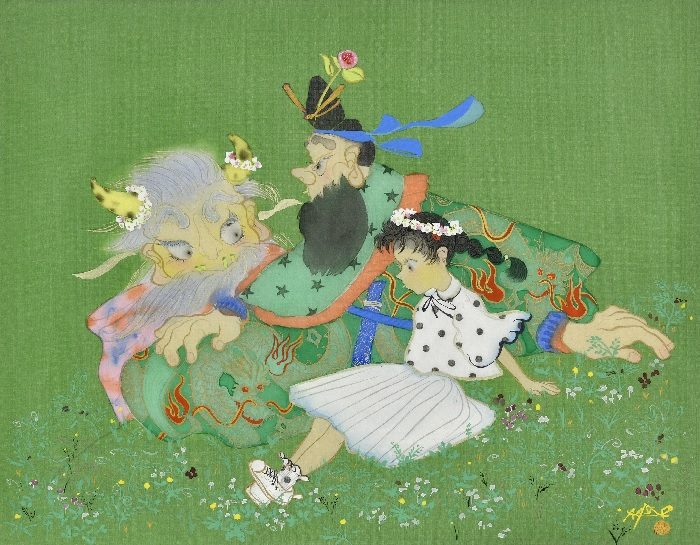 川﨑麻央日本画展　かぐらとくらす