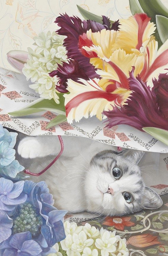 渡辺香奈油彩画展
〜花と踊りと猫のヒゲ〜