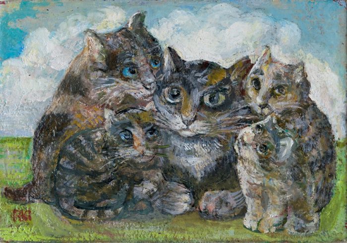 遠藤彰子 「猫」 油絵 | www.unimac.az