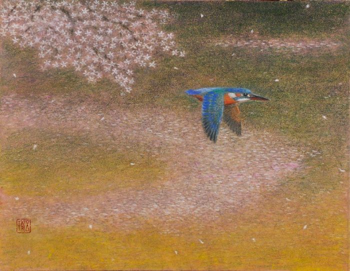 光の中の鳥Ⅱ　内藤五琅 日本画展