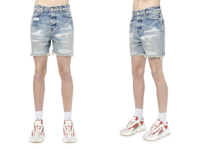 ＜アミリ＞DENIM REPAIR SHORTデニムショートパンツ