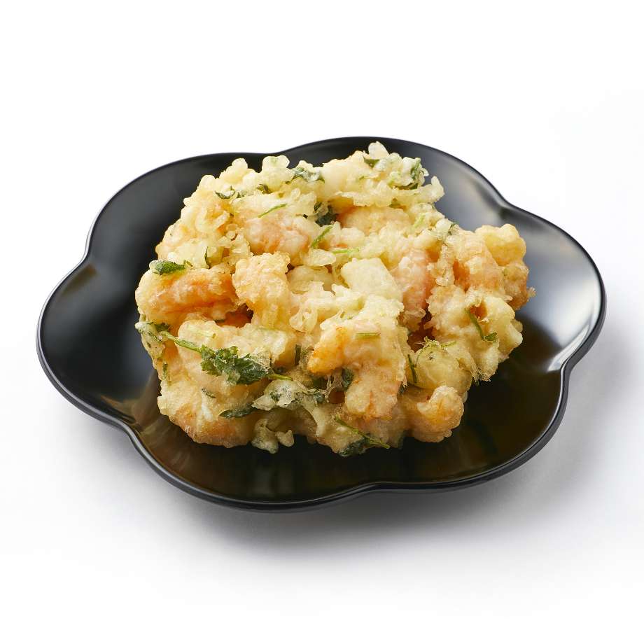 ＜てんぷら山の上＞海老と烏賊のかき揚げ