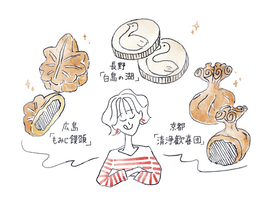 旅先の名品お菓子