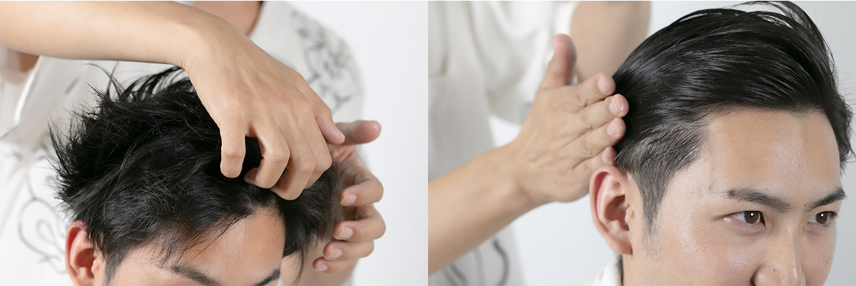 美容師が直伝 水性ポマード クールグリース スペリオーレ を使用したヘアセットの基本 men 三越伊勢丹オンラインストア 公式
