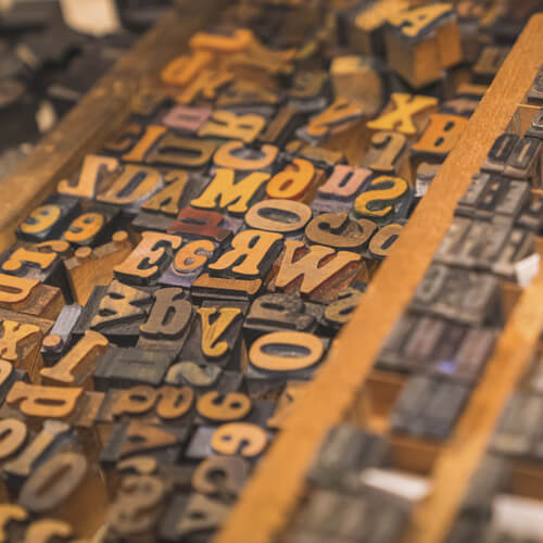 ＜LETTERPRESS LETTERS / レタープレスレターズ＞