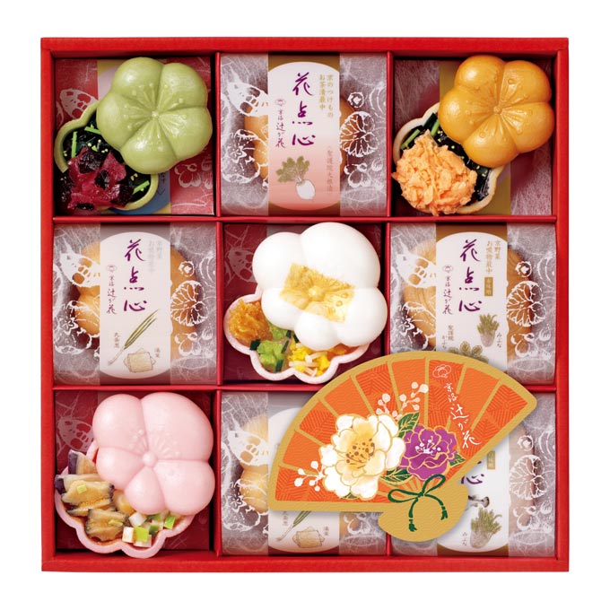 〈京洛　辻が花〉京野菜お吸物と京のお茶漬