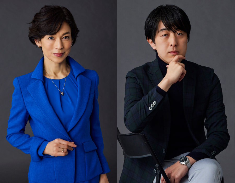 左：鈴木保奈美、右：冨坂友(脚本・演出)