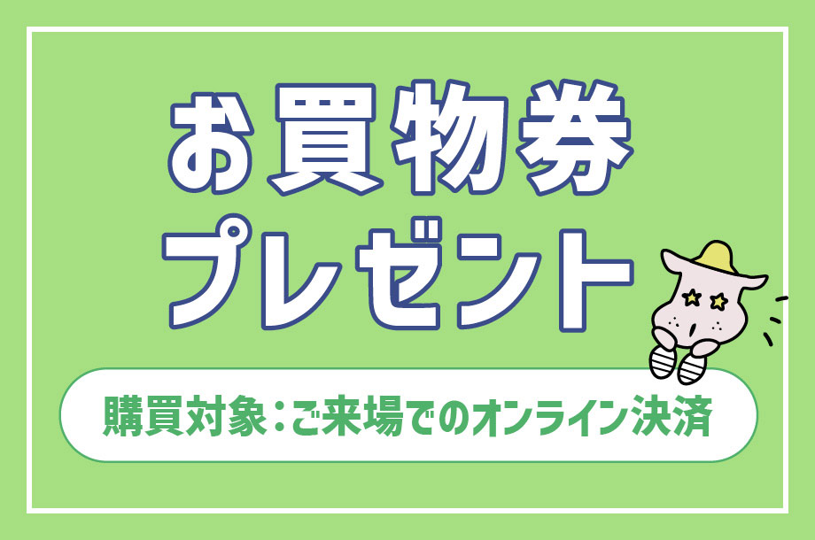 お買物券プレゼント