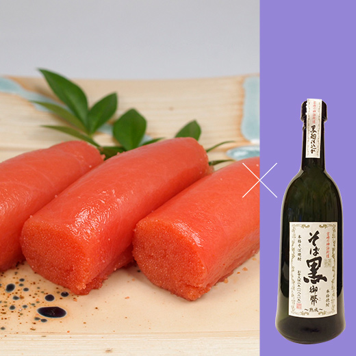 ＜福岡/博多料亭 稚加榮＞
お徳用辛子明太子切子　＜宮崎/姫泉酒造＞
蕎麦黒 御幣 熟成