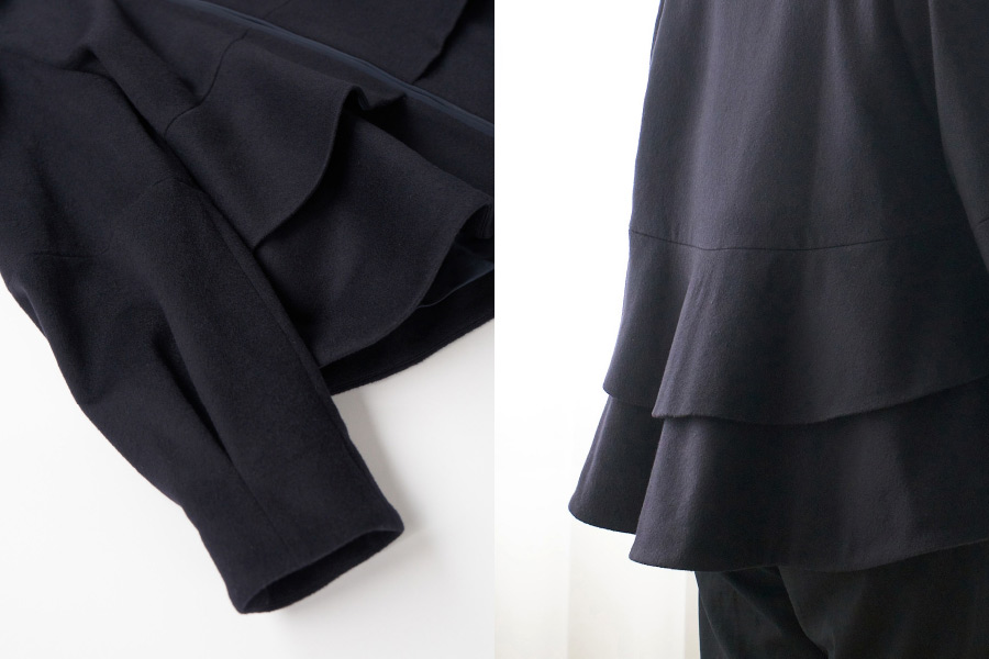 ＜m,i,d, navy/エムアイディー ネイビー＞ティアードパフスリーブジャコット