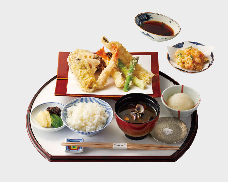 ＜てんぷら山の上＞牡蠣東寺揚げ 上定食 各日20食限り 5,801円（1人前）