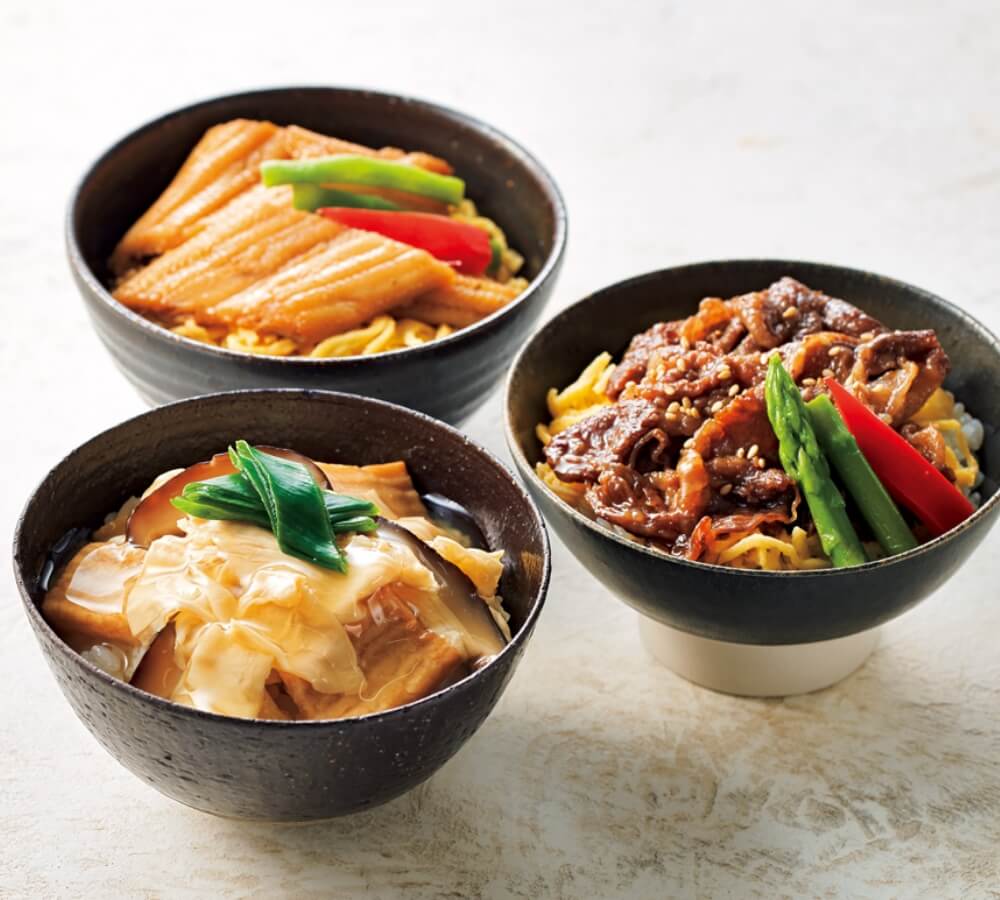 ＜日本料理なだ万＞3種の小丼セット