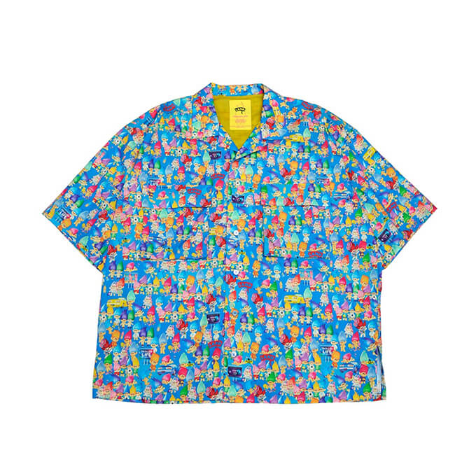 TROLLED LIFE 総柄BOXシャツ