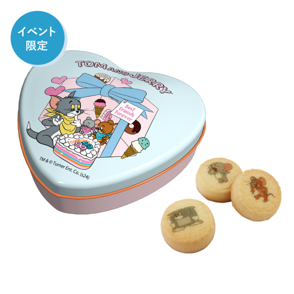 ハート缶入りプリントクッキー