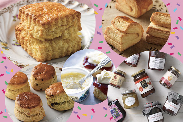 プレーンスコーンこそ、こだわりがあるんです！クロテッドクリーム＆ジャムもね！ 