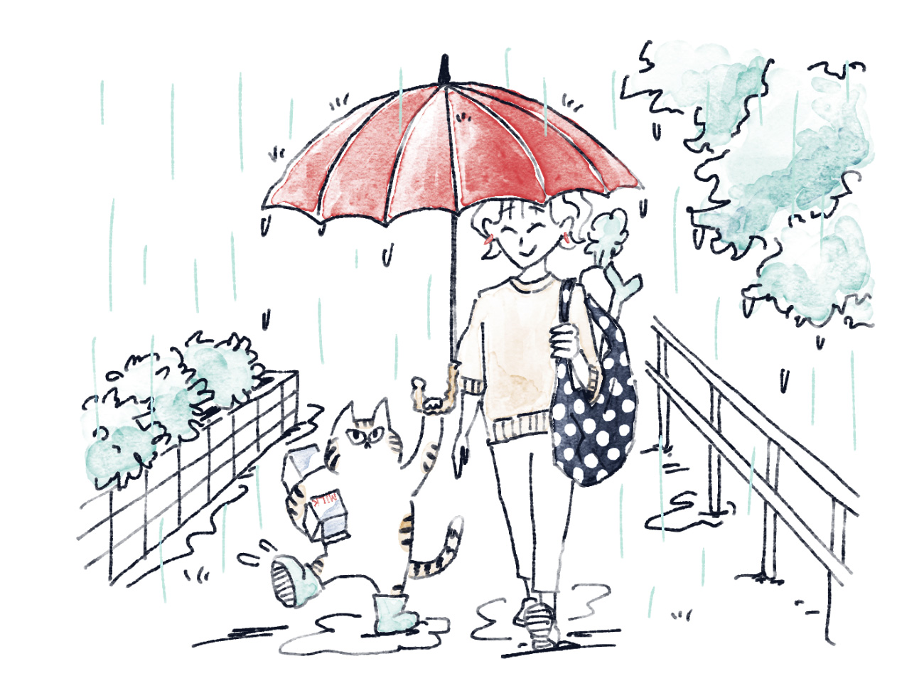 ながく愛せる傘で、恵みの梅雨をお迎えしよう