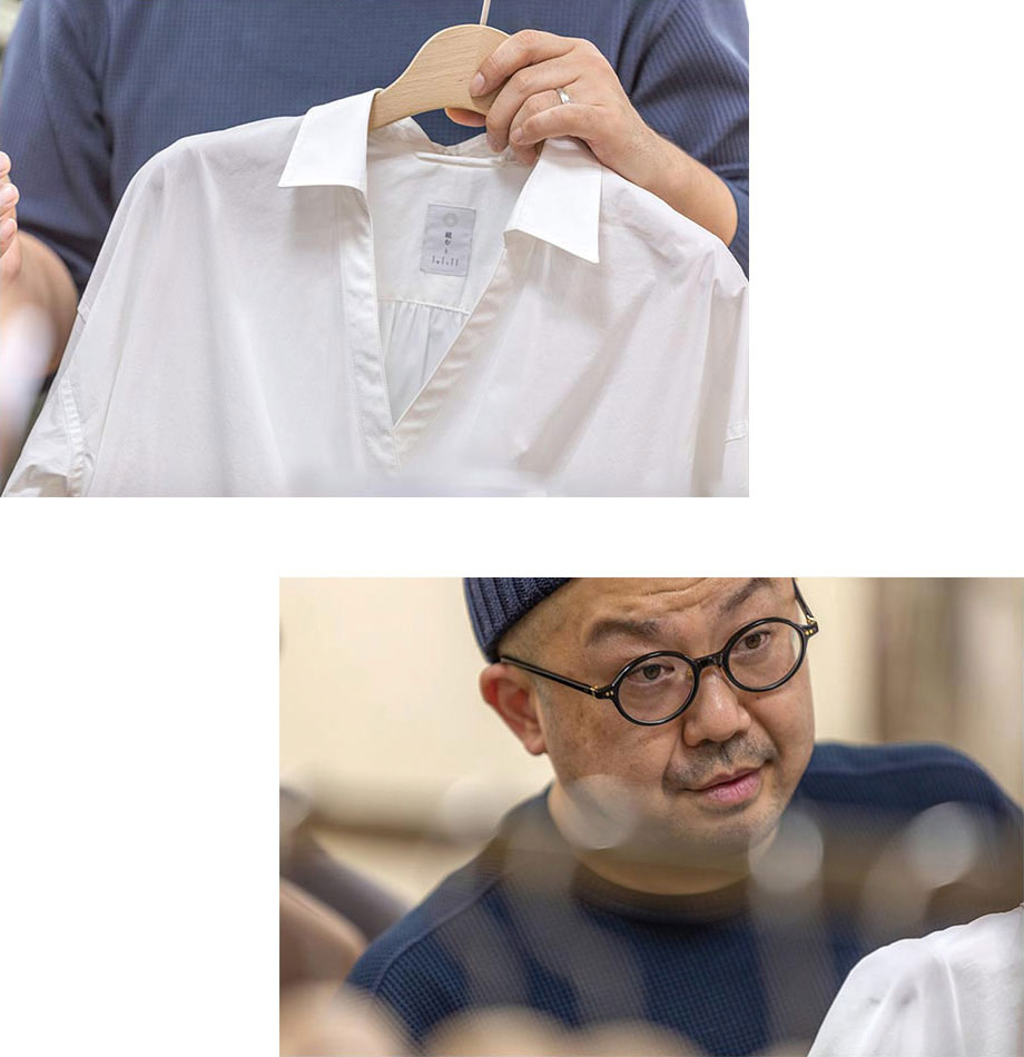 小沼さんとシャツの写真