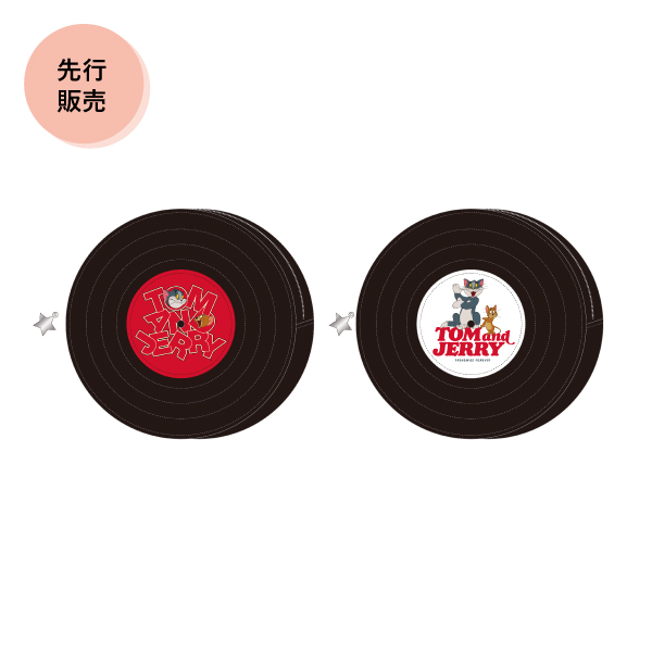 レコードモチーフポーチ