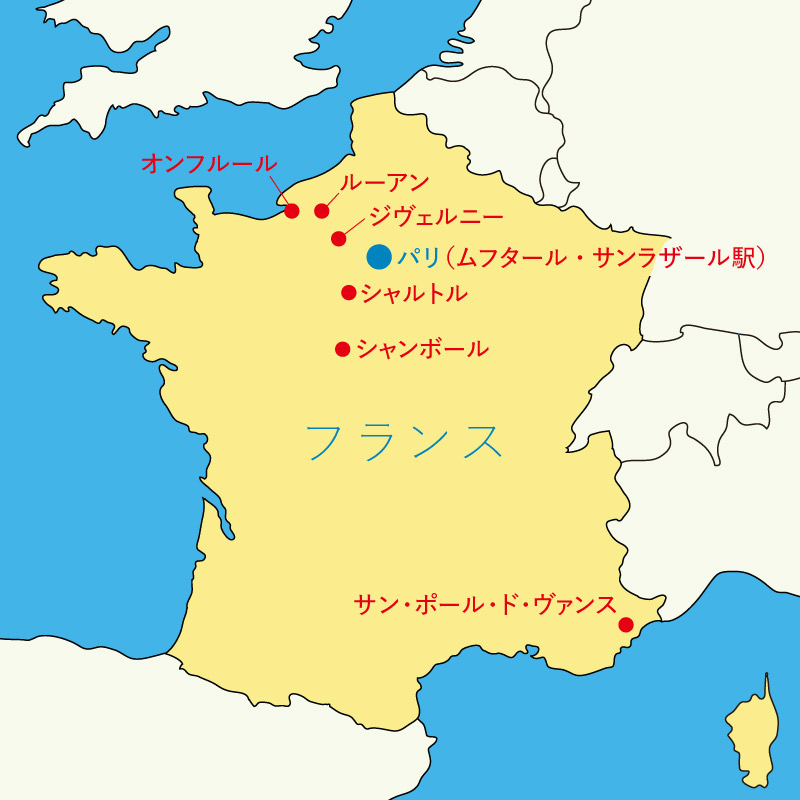 フランス地図