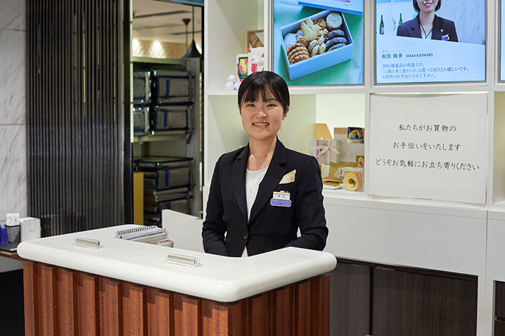 パーソナルショッピングデスクの様子