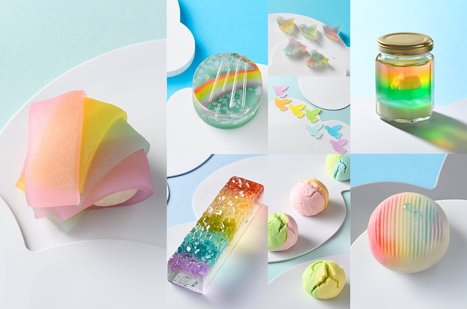 和菓子を未来につなぐ架け橋!「虹」を映したお菓子