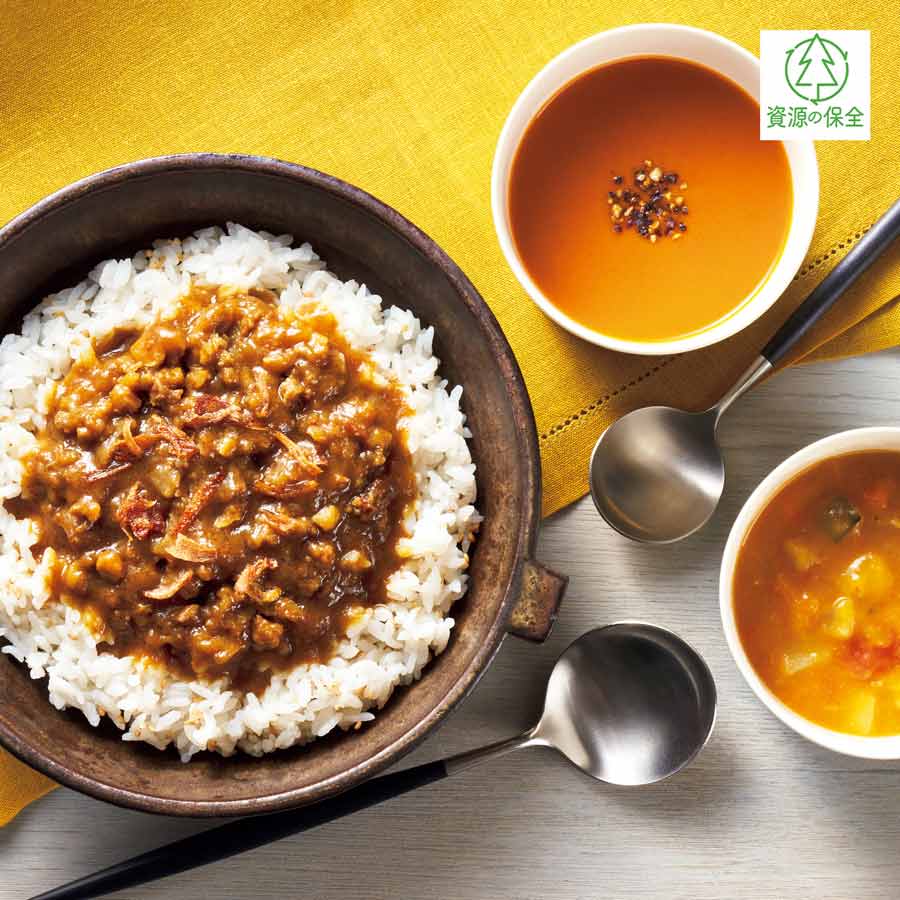 ＜スープストックトーキョー＞2種スープとカレーのセット