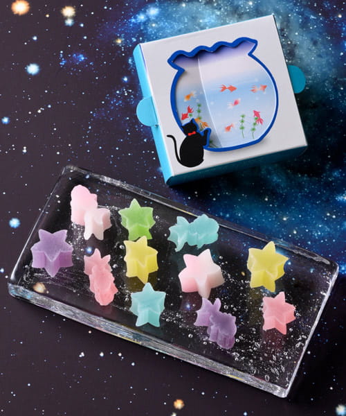 奈良県＜御菓子司 本家菊屋＞奈良まほろば金魚（星バージョン）