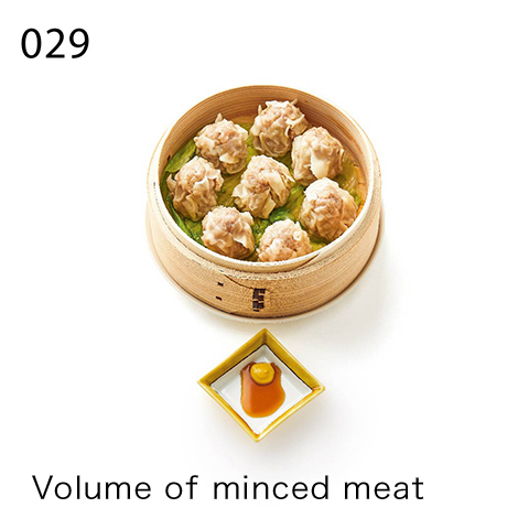 Volume of minced meat