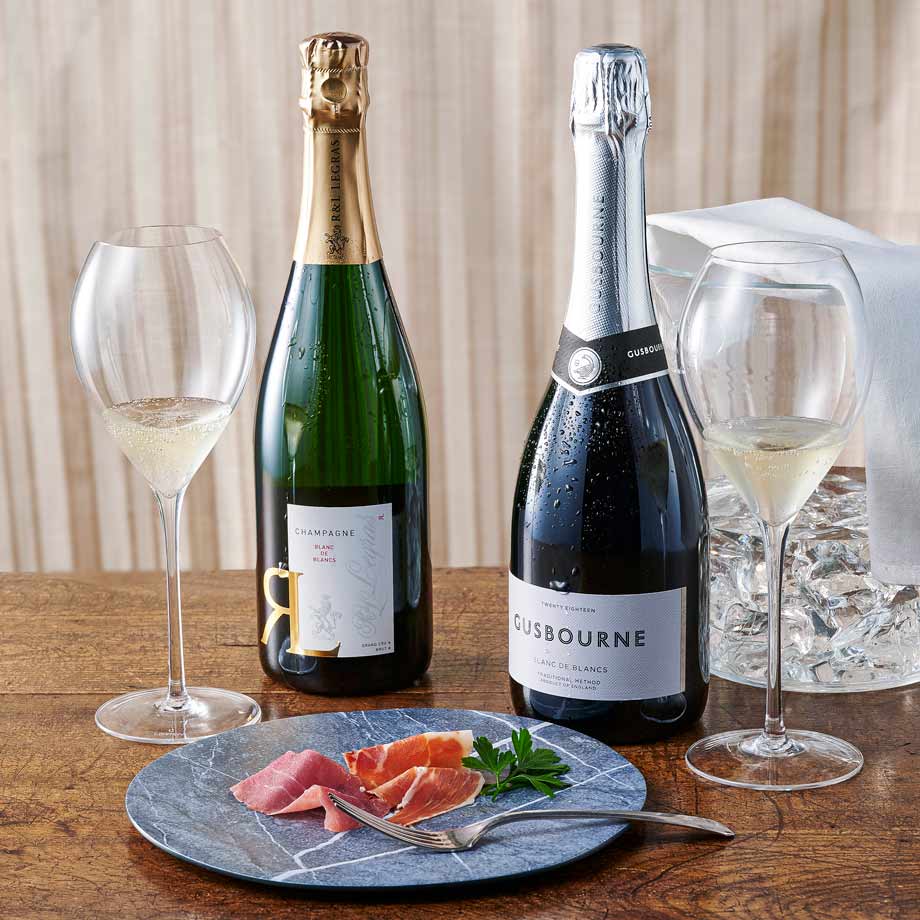 注目のイングリッシュスパークリング＆グラン クリュシャンパーニュ飲み比べセット 各日20セット限り 1,650円(各30ml×2杯)