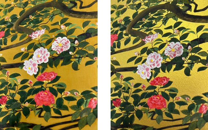 三越伊勢丹・名画版画コレクション 速水御舟「名樹散椿」（重要