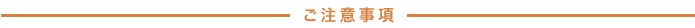 ご注意事項