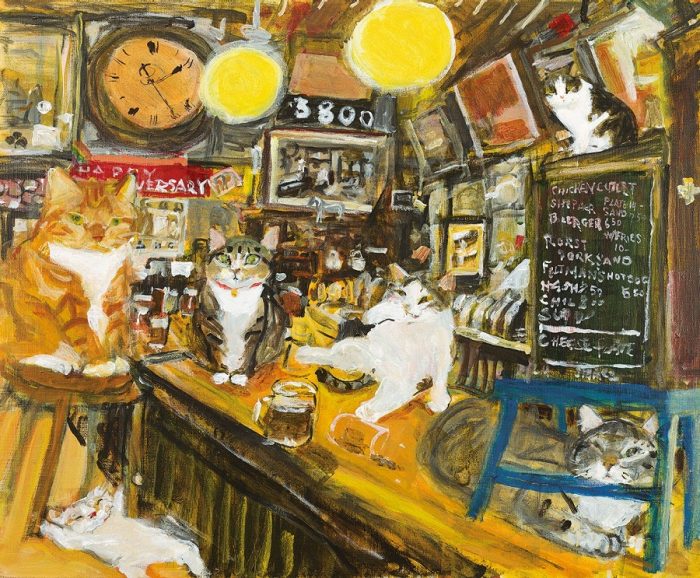 人気絶頂 久下 貴史 原画・版画 展 ～マンハッタナーズの猫たち 版画