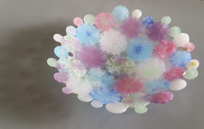 渡辺ゆう子　ガラス展　「翠雨の彩り」