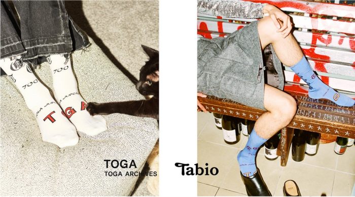 【TOGA】×【Tabio】のコラボレーション第4弾ソックス販売開始