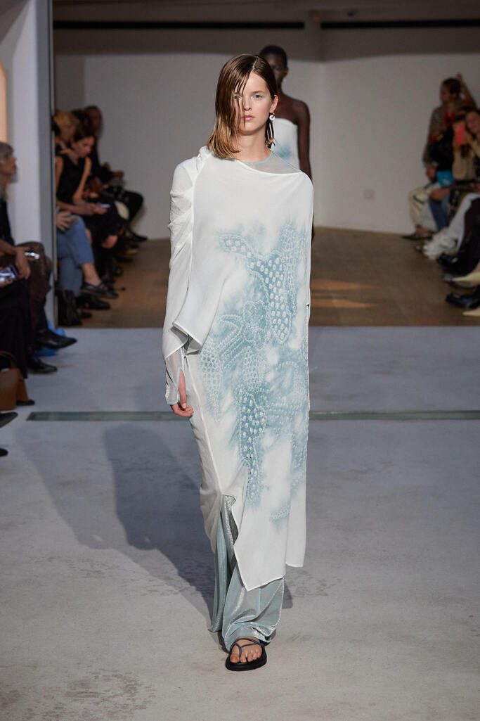 Nature Pattern Sheer Knitted